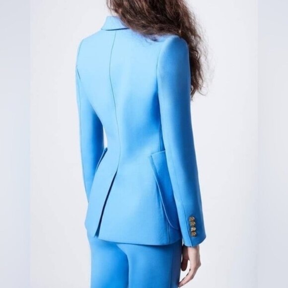 NWT Smythe Portrait Neck Blazer in Royal Blue Women Size 4 - Picture 9 of 9
